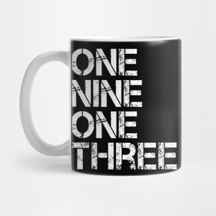 Delta 1913 One Nine Sigma One Three Theta Mug